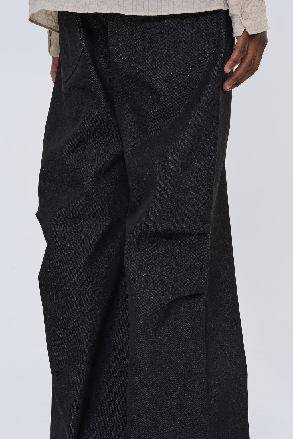 Knee Tuck Flare Denim